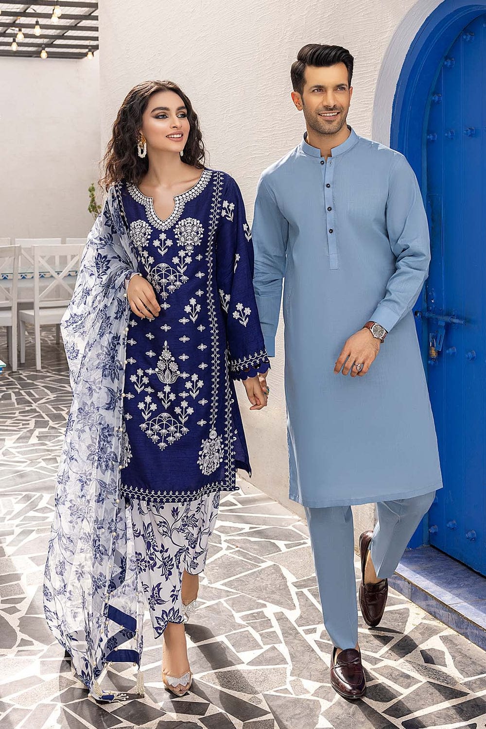 2-Piece Premium Quality Lawn Embroidered - 1834