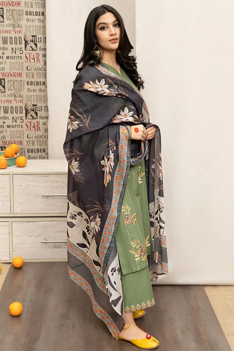 Unstitched 3-Piece  Eid Collection Best Quality Lawn 4167