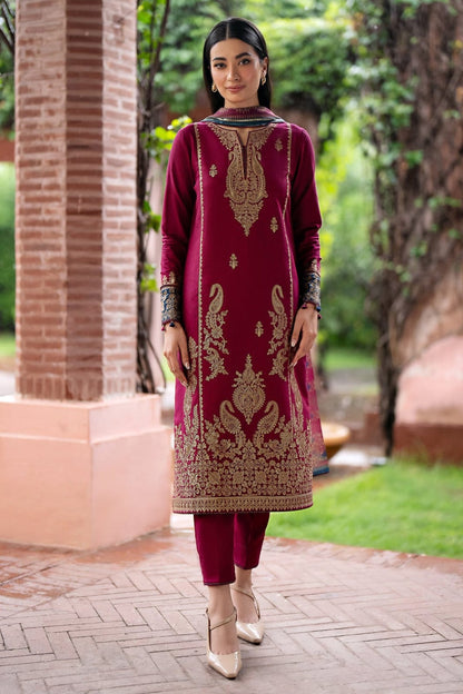 3-Piece Lawn Embroidered Shirt With Digital Print Diamond Dupatta - 5133